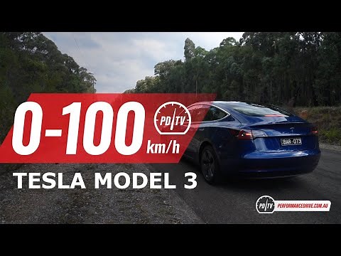 Tesla Model 3 Standard Plus 0-100km/h & overview