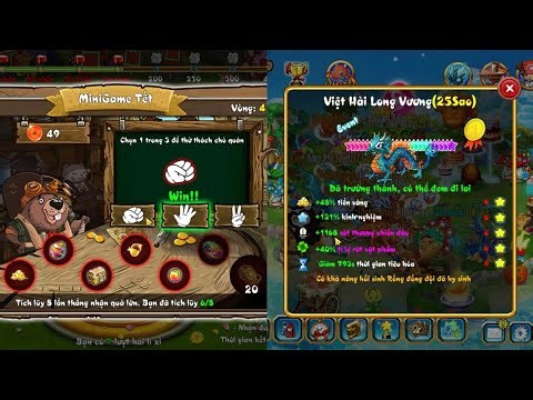 Đảo Rồng Mobile | Tham gia MiniGame "Kéo Búa Bao" Trùng sinh Việt Hải Long Vương lên 25* | FireB.132