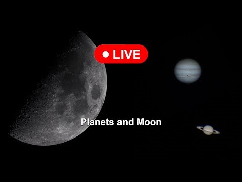 LIVE - Looking at the Planetary Parade with my Telescope