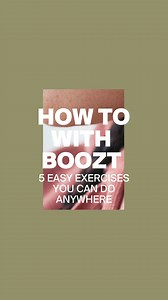 2.6K views | How to: 5 easy exercises you can do anywhere! We show you some simple exercises with and without equipment to keep you fit wherever you are. #boozt #booztsports #workout #exercise | Boozt.com | Facebook