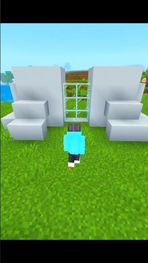 Super Simple Automatic Piston Door Tutorial 🔥 Minecraft #shorts #AutomaticDoor