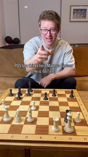 POV bro thinks he is Magnus Carlsen #chess