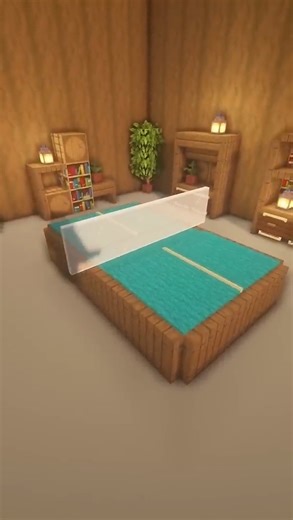 This interior build uses a ping pong table to make the room feel more alive