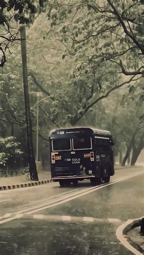 Rainy Bus Ride 🌧️🚌 Chill Vibes for Relax & Deep Sleep #shorts #rain #bus