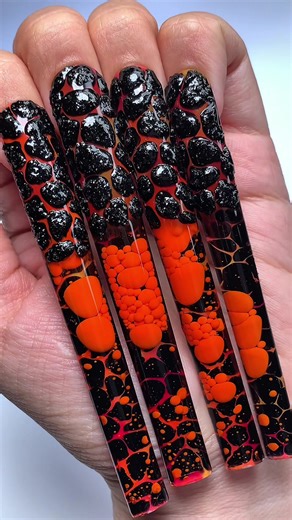 Molten Lava Lamp Nail Art Inspiration