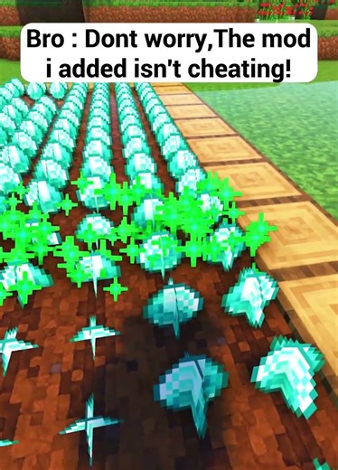 Minecraft Diamond Mod 😱 (Worlds Smallest Violin) #shorts #minecraft