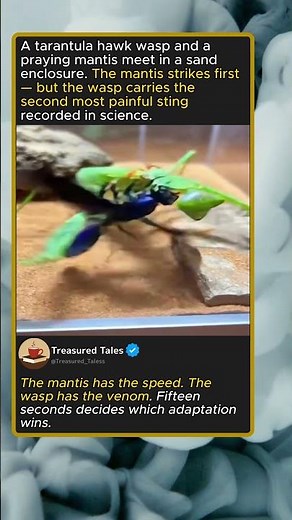 Tarantula Hawk vs Praying Mantis Sand Enclos
