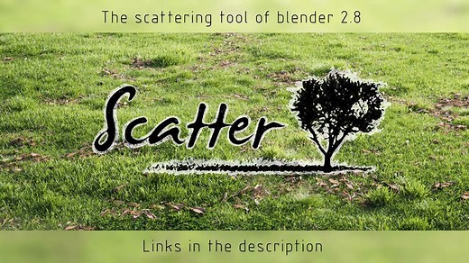 散布插件Scatter for blender的安装方法和使用教程