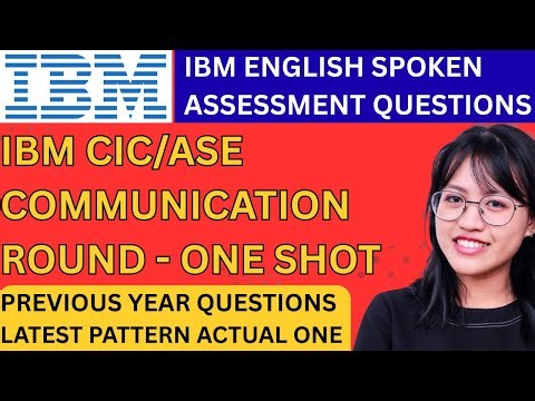 IBM English Spoken Language Assessment | Test Pattern | IBM SVAR Assessment | IBM CIC Hiring 2026