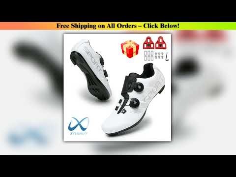 Hot Sale Ultralight Cycling Shoes Self-Locking Racing Road Bike Shoes MTB Flat Sneakers Men