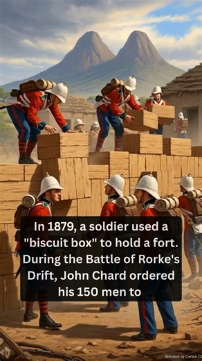 Interesting Facts on Instagram: "In 1879 biscuit boxes stopped an army. In 1879, a small British garrison stood isolated at a remote mission station in southern Africa as news arrived that a massive Zulu force was moving toward them. The post, Battle of Rorke’s Drift, was lightly defended and never designed to withstand a major assault. Commanding the defense was John Chard, an engineer by training, not an infantry officer. He quickly realized the position could not survive in open ground. With