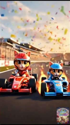 Mimi the Cat’s HILARIOUS Formula 1 Race! 🏎️🐱 | Adorable Kitty Chaos on the Track