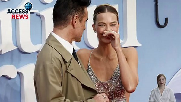 🌟 Margot Robbie STUNS in Sheer Armani Gown at London Premiere with Colin Farrell 🎬✨