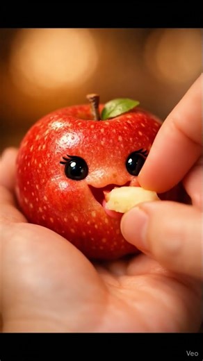 This Apple Sound Will Calm Your Brain 🍎✨ #asmr #cute #satisfying