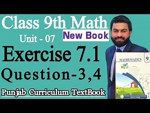 Class 9th Math New Book Chapter 7 Exercise 7.1 Question 3,4-9th Class Maths Exercise 7.1 Q3,Q4