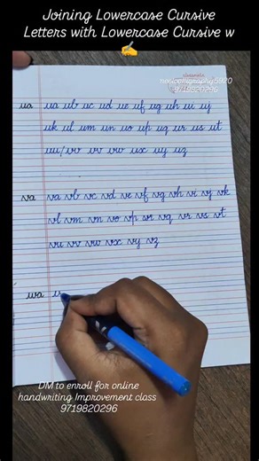 NeelCalligrapher 🧿 on Instagram: "Joining letters are very important—especially in cursive handwriting—because they build fluency, speed, and neatness. Here’s why: ✨ 1. Improves Writing Flow When letters are joined, the pen moves smoothly without frequent lifts. This helps maintain a natural rhythm, making writing faster and more continuous. ✍️ 2. Enhances Legibility Joined letters help maintain uniform spacing between letters and words, which makes handwriting easier to read and more visually