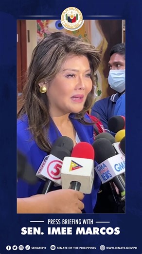 7.1K views · 222 reactions | ICYMI: Sen. Imee R. Marcos responds to media queries Wednesday, April 19, 2023, after leading the Committee on Foreign Relations' public hearing on the 2014 Enhanced Defense Cooperation Agreement (EDCA) between the Philippines and the United States. #SenatePH #PhilippineSenate | Senate of the Philippines | Facebook