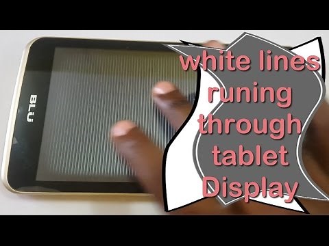 Horizontal white lines runing through tablet screen fix
