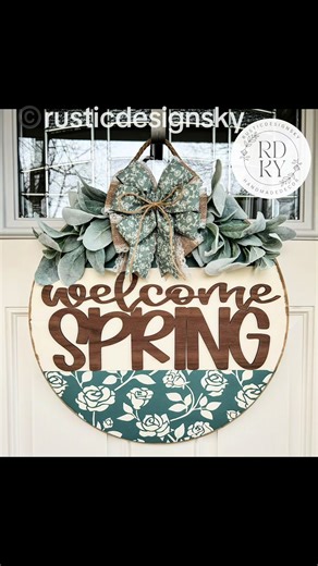 Welcome Spring with a Beautiful Door Hanger