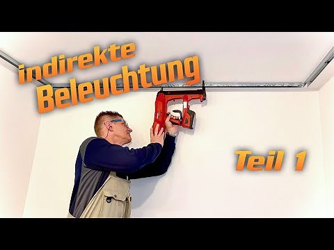 DIY drywall/plasterboard ceiling with indirect LED lighting (part 1).