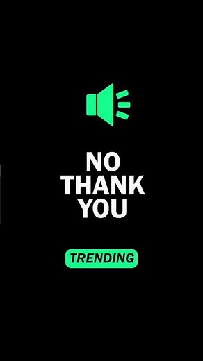 No Thank You 🔊 Meme Sound Effect Tik Tok Trend