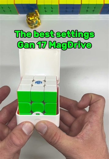 The ultimate setup for the GAN 17 MagDrive! ⚙️⚡️ If you want to get the absolute maximum performance out of your GAN 17 MagDrive, this is the exact setup you need to try right now. Here are my main daily settings: ⚙️ Center Travel: 4 ⚙️ Tension: 4 ⚙️ Magnet Rods: Green Combining these specs makes the cube feel unreal. It hits that sweet spot of being super fast and insanely stable, with that iconic crispy feel on every turn that keeps your execution completely controlled during fast TPS solves. 
