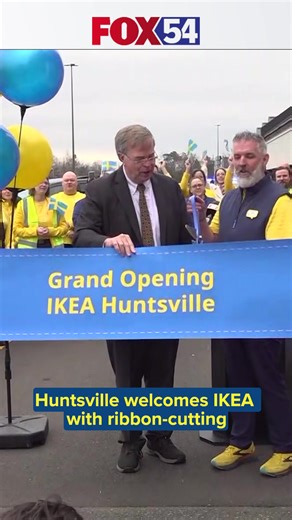 The grand opening of IKEA Huntsville kicked off with a ribbon-cutting celebration #IKEA #HuntsvilleAL #IKEAOpening | FOX54 News Huntsville