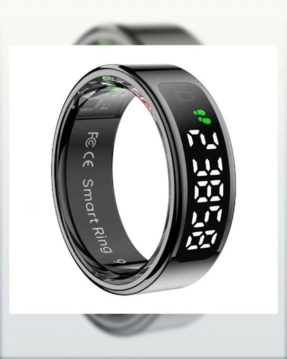 RingFit™ Health Smart Ring – Wireless Charging & Waterproof Fitness Tracker