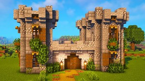 Survival Castle Build in Minecraft