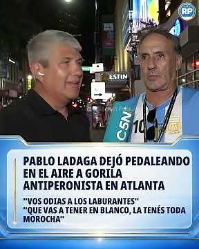 Pablo Ladaga left an anti-Peronist gorilla pedaling in the air in Atlanta