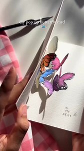 366K views · 6.1K reactions | DIY-pop up Butterfly card曆 #viralreelsfb #girlhoodaesthetic #reelsfypシ #reelstrending #fypシ #astheticpost #aestheticposts #claytulip #colorfuljournaling #card #popup #diy #aesthetic #craft #things #girls | Lily Lovely | Facebook