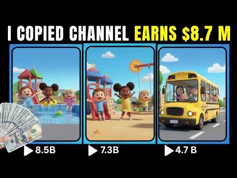 I Copied CHANNEL EARNS $8.7M Using 100% Free AI