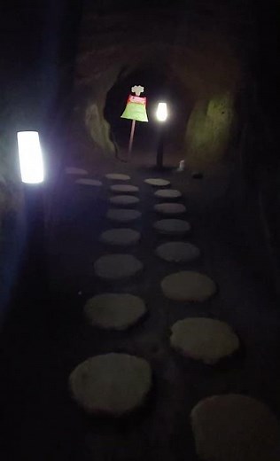 大東館 五右衛門風呂 洞窟から入口まで2 日帰り温泉 貸切温泉 静岡伊東市 4K