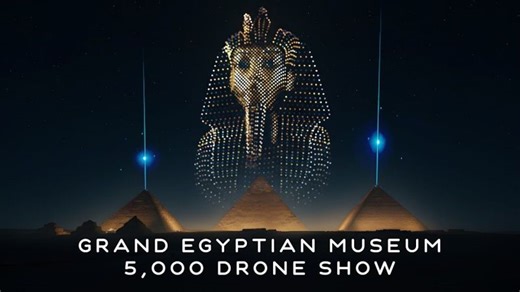 Grand Egyptian Museum Opening | 5,000 Drone Light Show | Moonrock Insurance