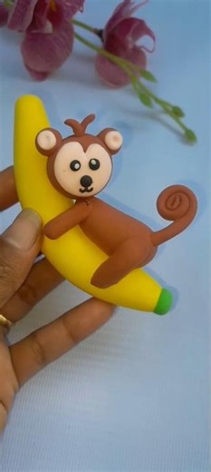 Clay monkey making❤️#diy#creativeclayideas#clayart#foryou#handmademonkey