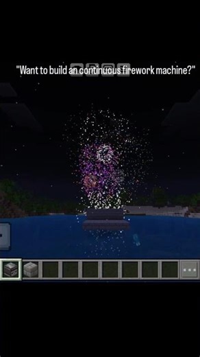 The Best Continuous Firework Machine! 🎆(14/30) #minecraft