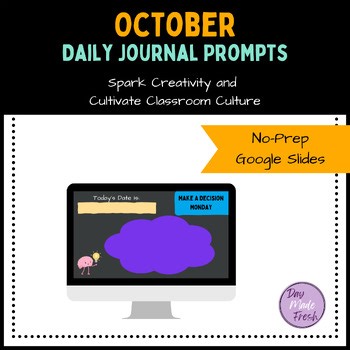 October Journal Prompts for Grades 3rd-5th | Flexible SEL & Community Building