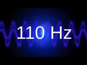 110 Hz clean pure sine wave TEST TONE frequency