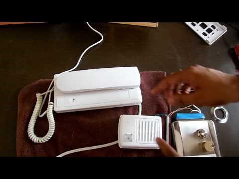 Audio Door Phone with Electronic Lock Working & Demonstration