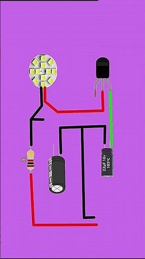12V LED Driver with Transistor Regulation#LEDProject #ElectronicsDIY #12VLED #TransistorCircuit
