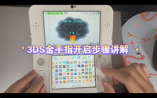 【教程】3DS金手指NTR小火箭及luma金手指开启步骤