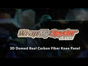 2020/21 Can-am Spyder RT 3D Domed Real Carbon Fiber Knee Panel Installation Tutorial