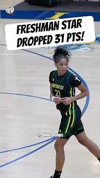 SHE'S ONLY A FRESHMAN CHLOE JENKINS DROPS 31 POINTS! #chloejenkins #womensbasketball