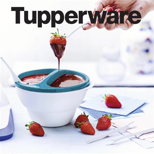 Pâques, c'est passé, mais le chocolat, c'est quand même toute l'année 🍫 ! Et si vous organisiez une fondue sucrée ? !🍓🍪🍏 Profitez de l'offre jusqu'au 30 avril : ✅ Prenez contact avec l’Animateur/trice le/la plus proche de chez vous 👉🏼 http://bit.ly/3zs6Aq8 | Tupperware France Officiel