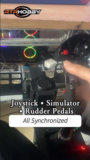🤯 Wait... the pedals moved too? #rtrhobby #flightsim #aviation #xplane ##forcefeedback #rudder