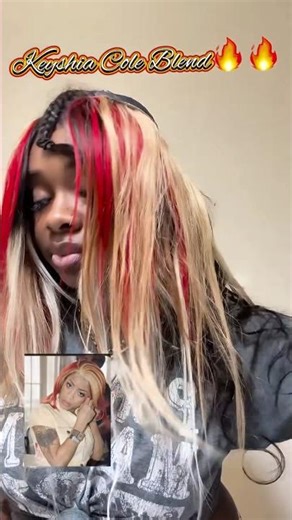 Keyshia Cola Blended🔥Middle Part Quick Weave Tutorial | Mix Red Highlight Color Ft.#ulahair