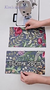 Making a zipper pouch quickly and easily #diysewing #sewingideas #reels #viral #design | Kim's Sewing