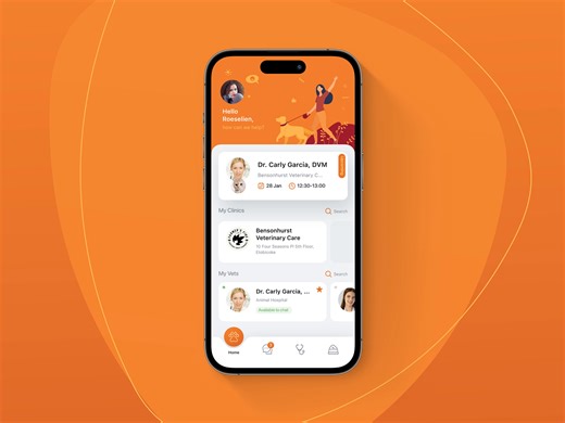 Vet App Mobile Design