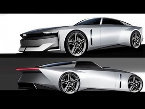Car design tutorial / FQ view rendering tutorial / Photoshop rendering
