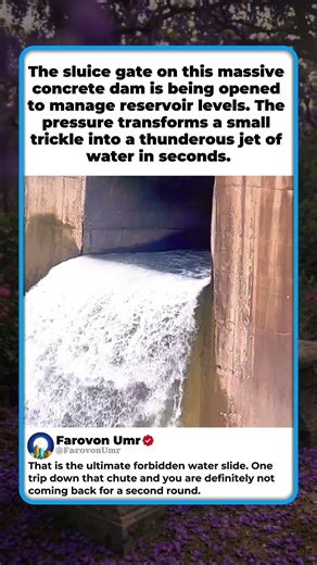 MASSIVE DAM SLUICE GATE OPENING